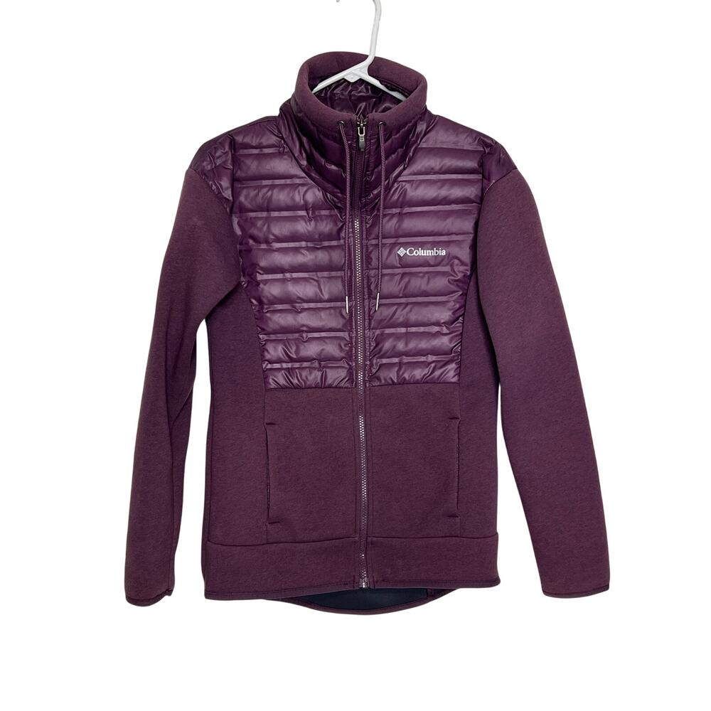 Columbia Women’s XS Purple Hybrid Puffer Packable Jacket Full Zip